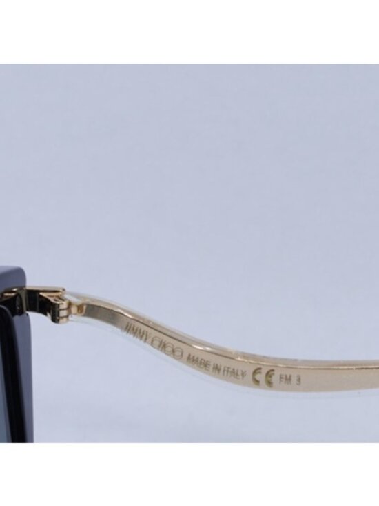 Jimmy Choo SUVI/S 807/FQ Sunglasses Black Aviator Frame, Grey Lenses main image 10